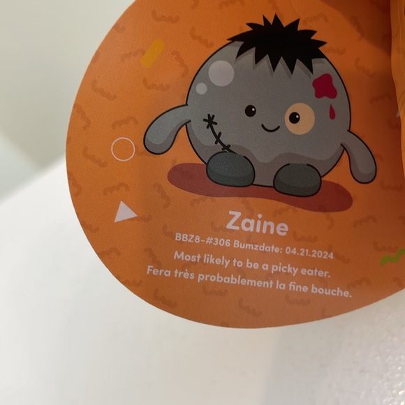 NWT 7.5” Zaine the Zombie 🧟 Halloween SpookyBumz Bumbumz by Russ - Picture 4 of 4